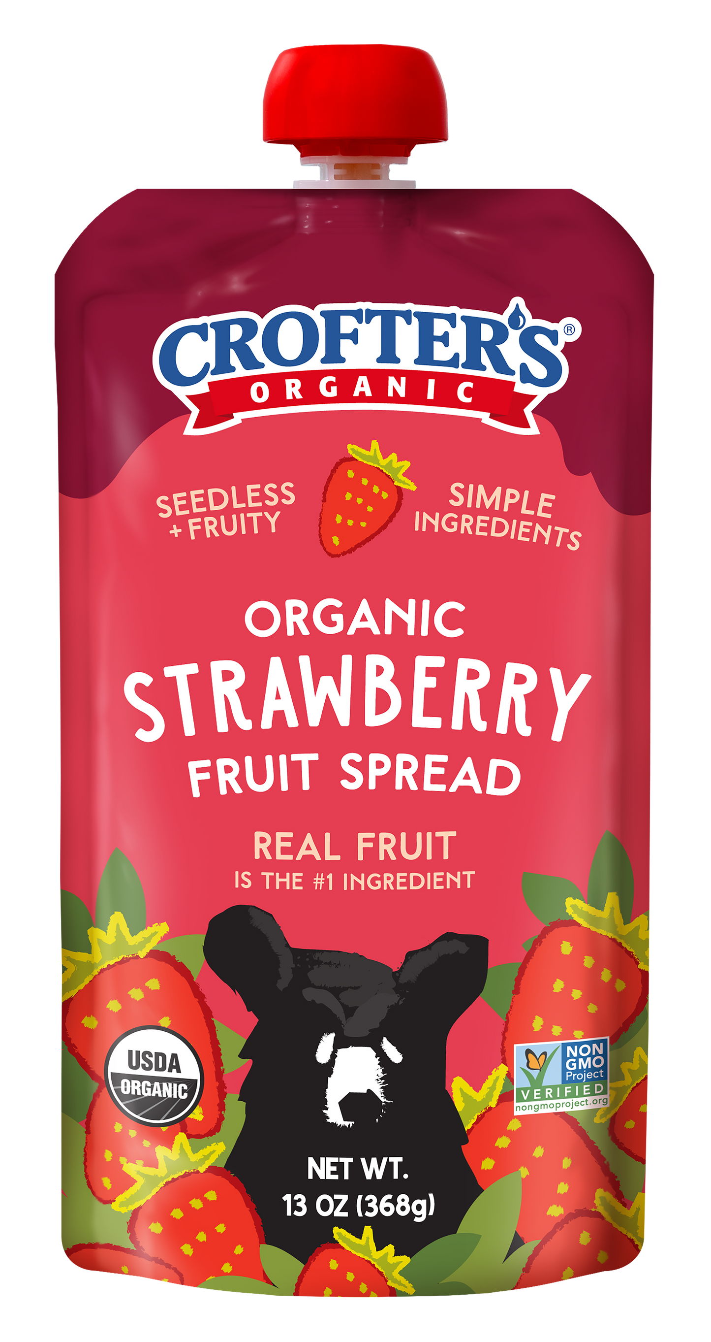 Strawberry Fruit Spread Squeeze, Organic