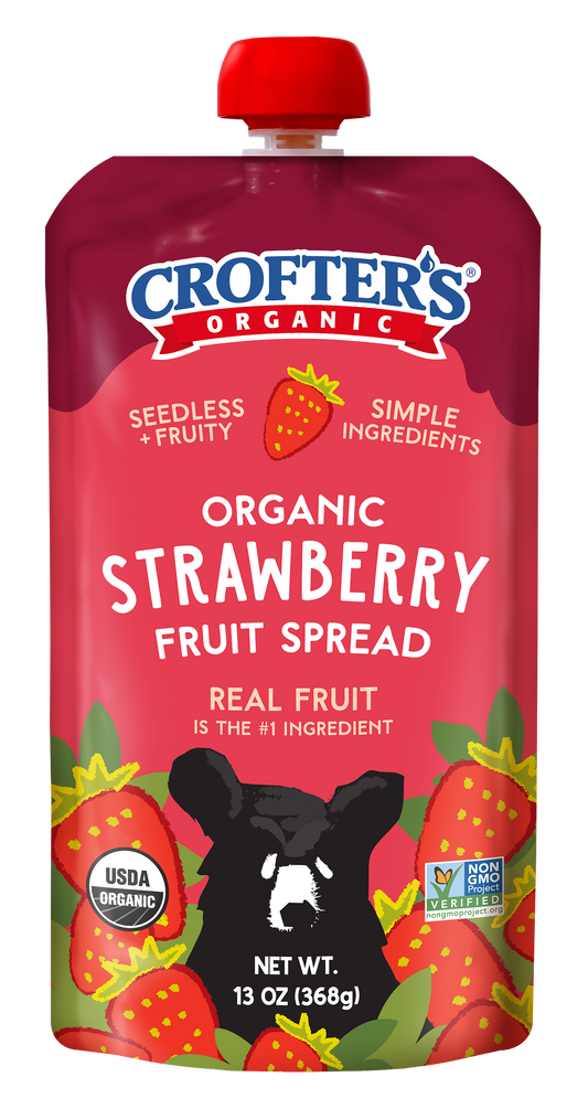 Strawberry Fruit Spread Squeeze, Organic