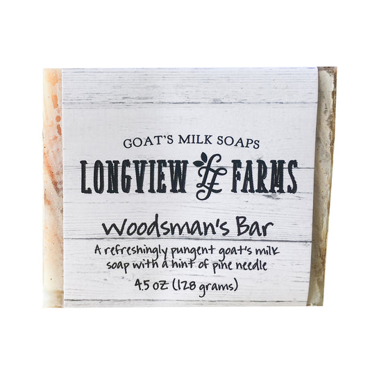 Goat Milk Bar Soap, Handcrafted, Woodsman's, All Natural
