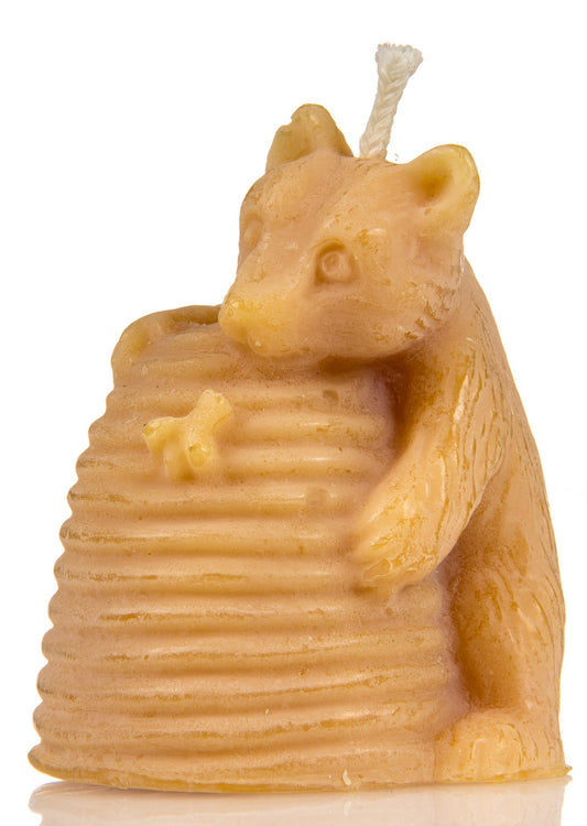 Candle - Bear Skep Beeswax 2.5" x 2"