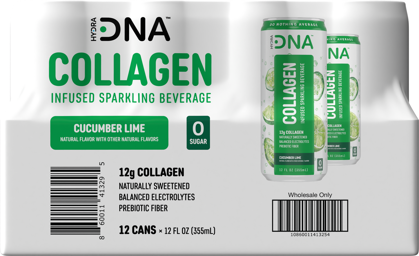 Sparkling Collagen Water, Cucumber Lime