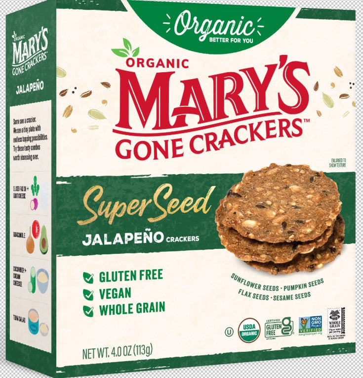 Crackers, Super Seed, Jalapeno, Organic