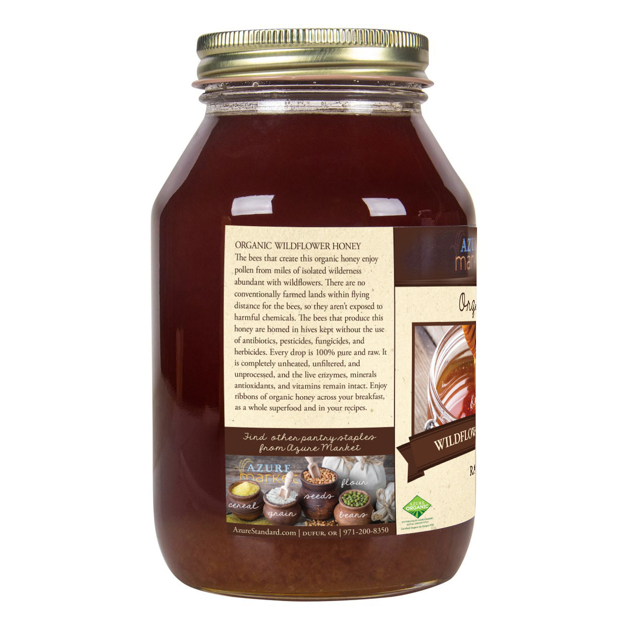 Honey, Raw, Wildflower, Organic