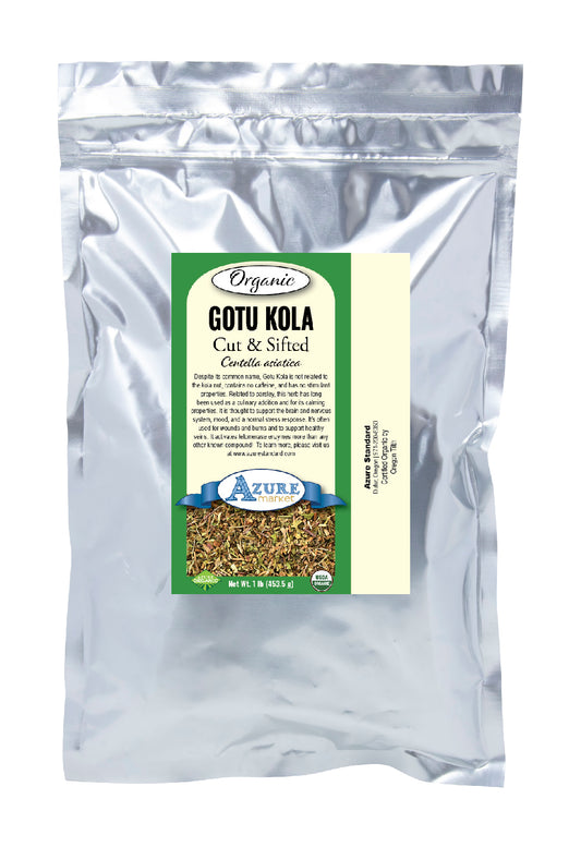 Gotu Kola, Cut & Sifted, Organic