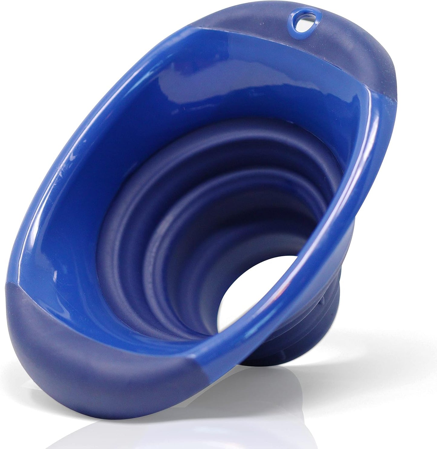 Canning Funnel, Collapsible Silicone, Blue