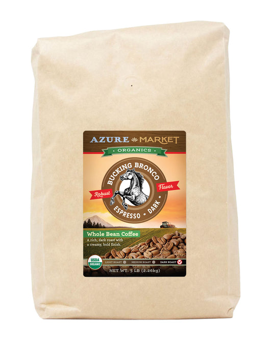 Coffee Whole Bean, Espresso, Dark Roast, Organic