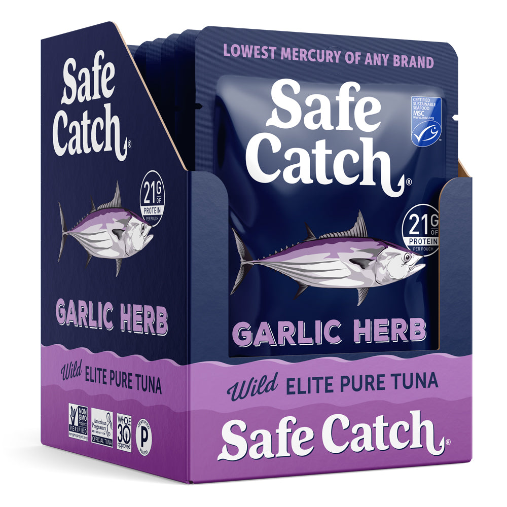 Tuna, Wild, Garlic Herb, Elite, Pouch