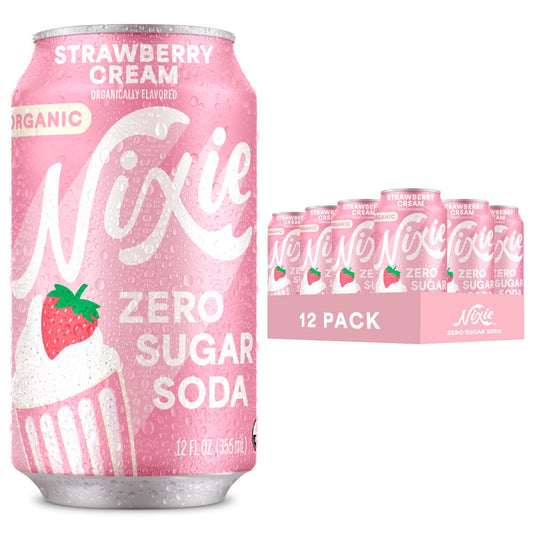 Zero Sugar Soda, Strawberry Cream, Organic