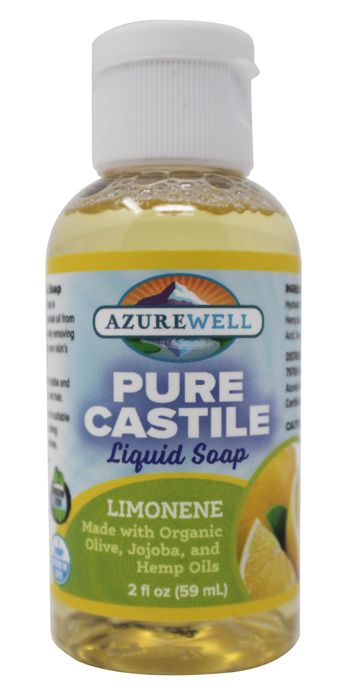Castile Liquid Soap, Pure, Limonene, Organic