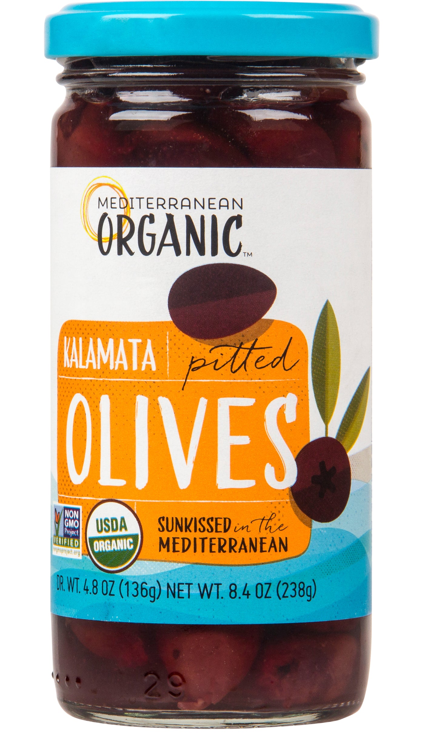 Kalamata Pitted Olives, Organic