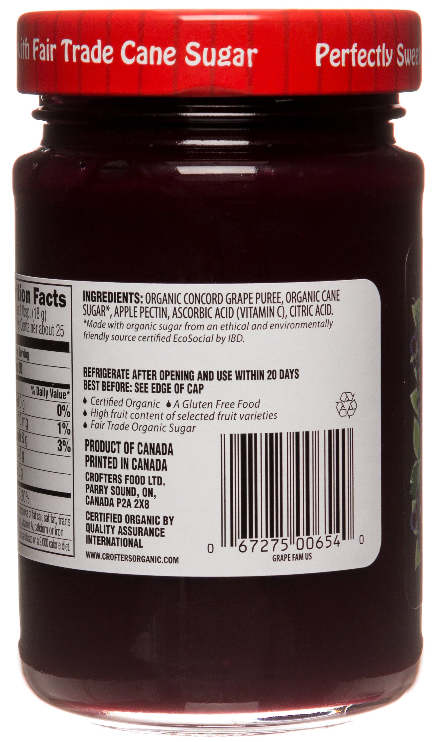 Concord Grape Premium Spread, Organic