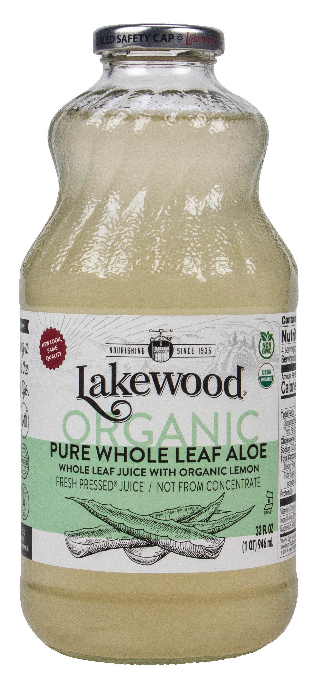 Aloe Juice, Pure, Whole Leaf, Organic