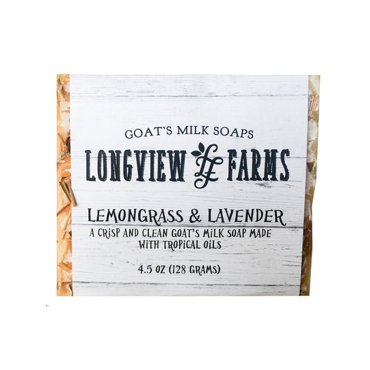 Goat Milk Bar Soap, Handcrafted, Lemongrass & Lavender, All Natural
