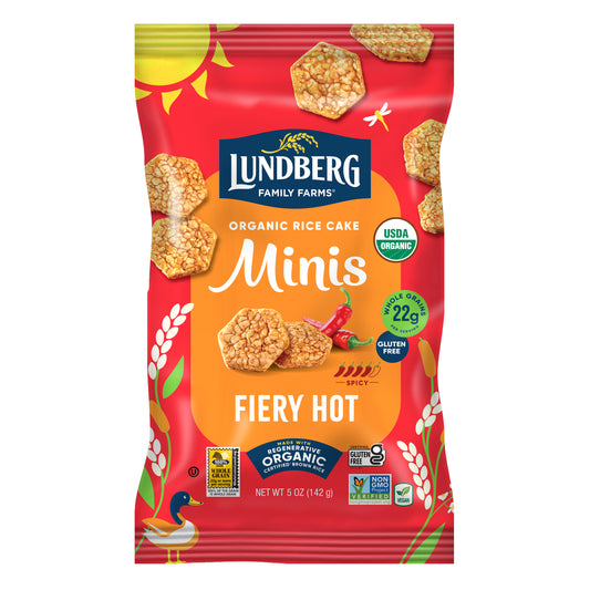 Mini Rice Cakes, Fiery Hot, Organic