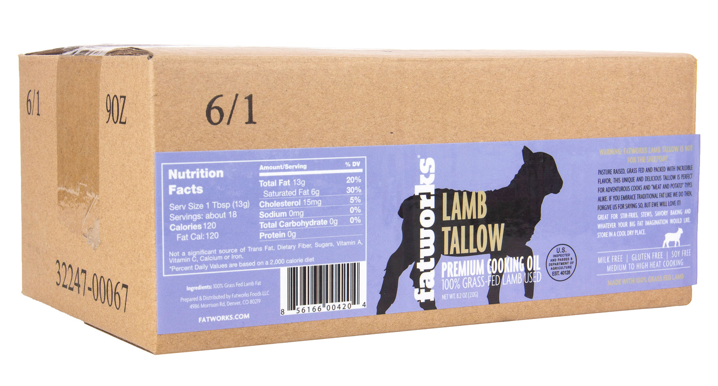 Tallow, Lamb, Grass-Fed