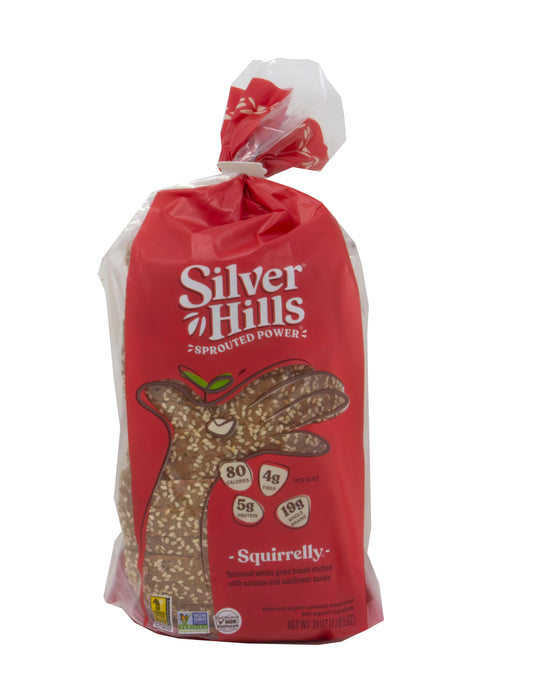 Bread, Squirrelly Sprouted Whole Grain + Sesame & Sunflower Seeds, Frozen