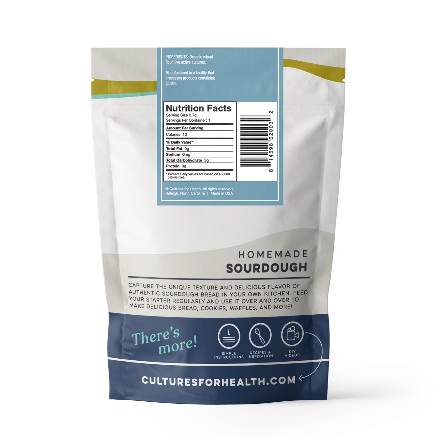 Real Sourdough Bread, Starter Culture, Whole Wheat