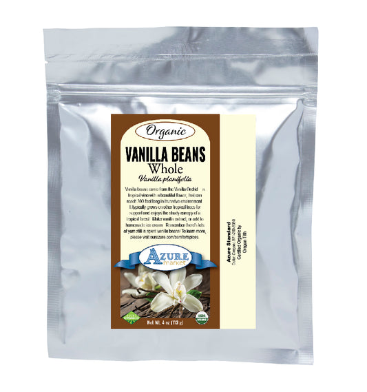 Vanilla Beans, Whole, Organic