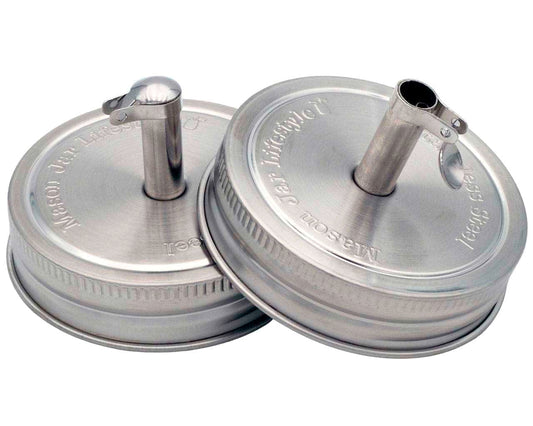 Stainless Steel Oil Cruet Lids, Regular Mouth