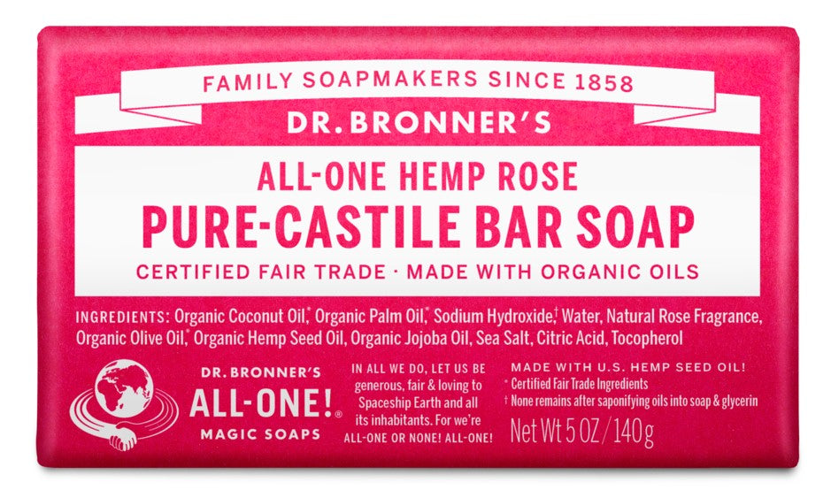 Hemp Rose Pure Castile Soap Organic