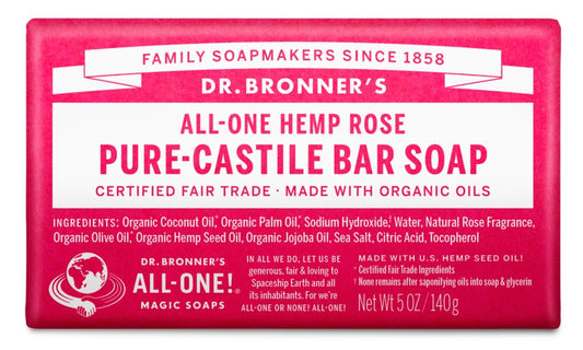 Hemp Rose Pure Castile Soap Organic