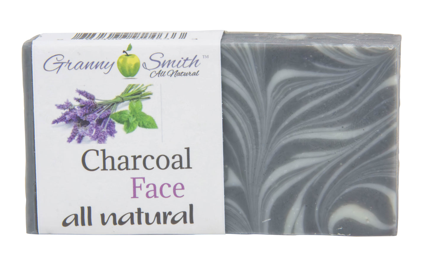 Bar Soap, Charcoal Acne Face Cleanser, Lavender & Peppermint, All Natural