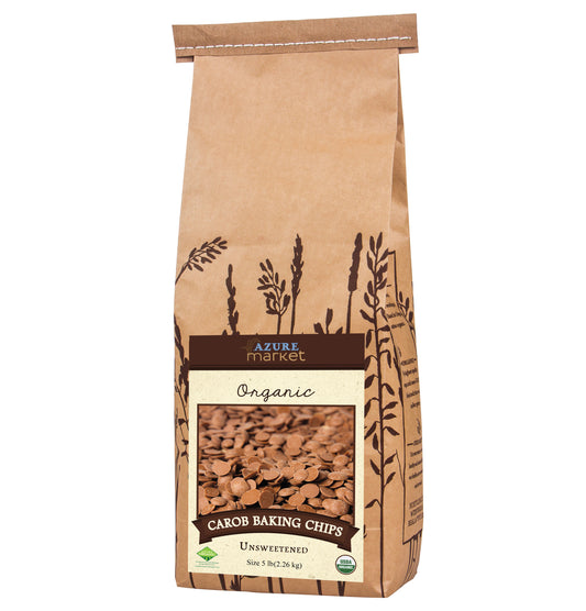 Carob Baking Chips, Unsweetened, Organic