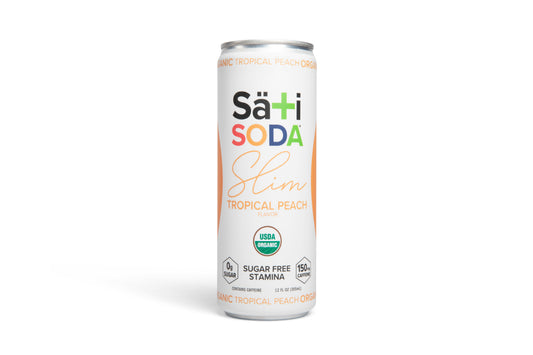 Slim Stamina Soda, Tropical Peach, Organic