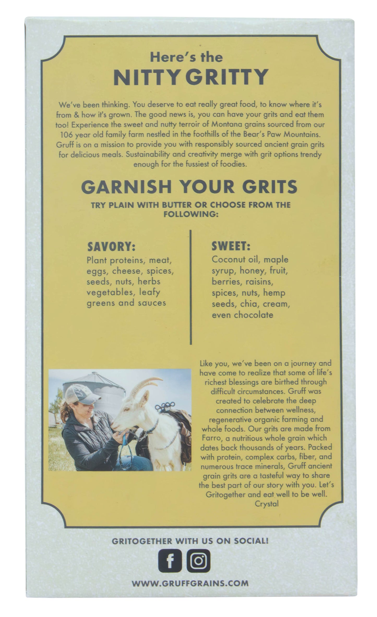 Grits, Farro Ancient Grain, Organic