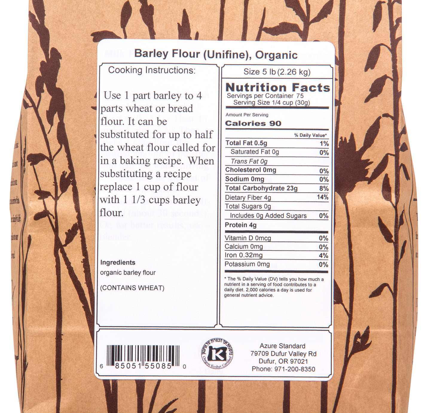 Barley Flour (Unifine), Organic