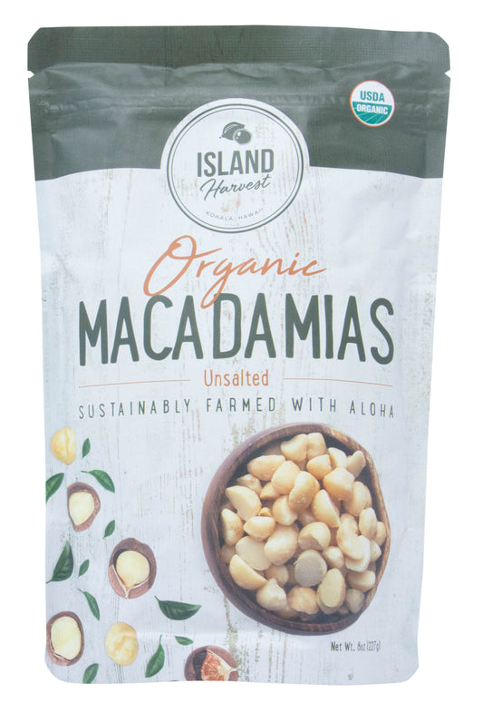 Macadamias Unsalted, Organic