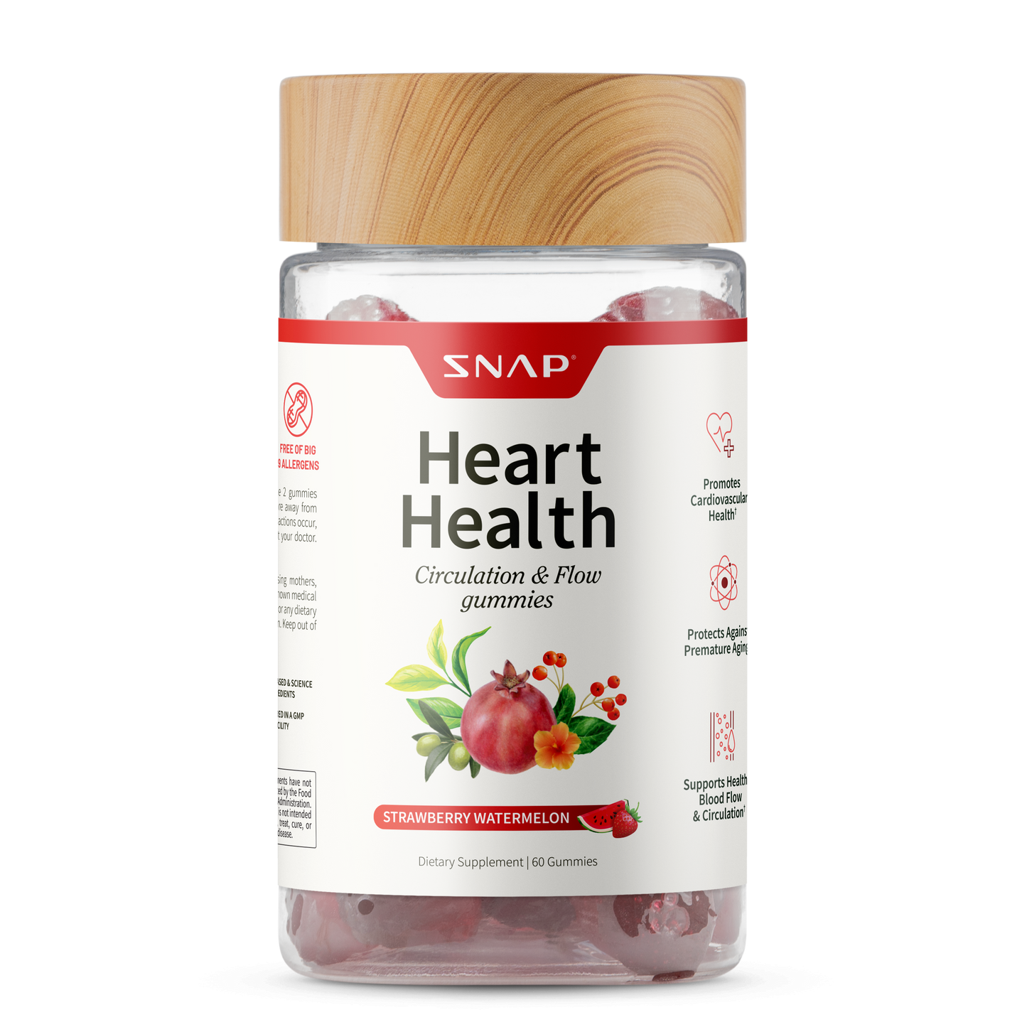 @Heart Health Gummies, Strawberry & Watermelon