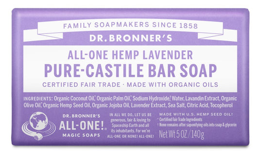 Hemp Lavender Pure Castile Soap, Organic