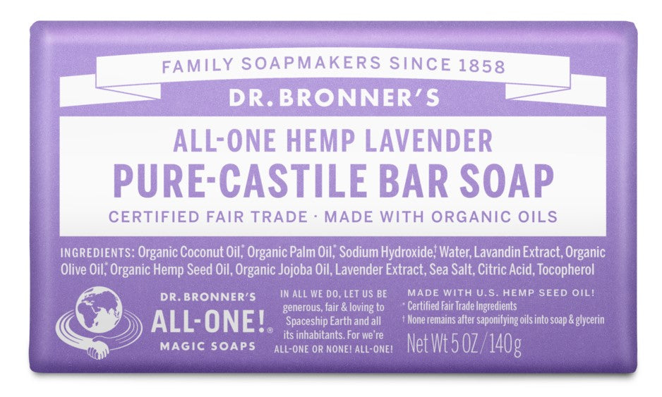 Hemp Lavender Pure Castile Soap, Organic