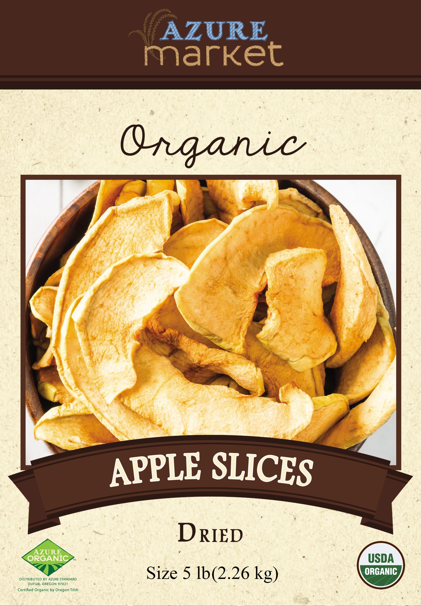 Apple Slices, Dried, Organic