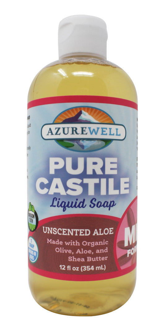 Castile Liquid Soap, Pure, Unscented Aloe Mild, Organic
