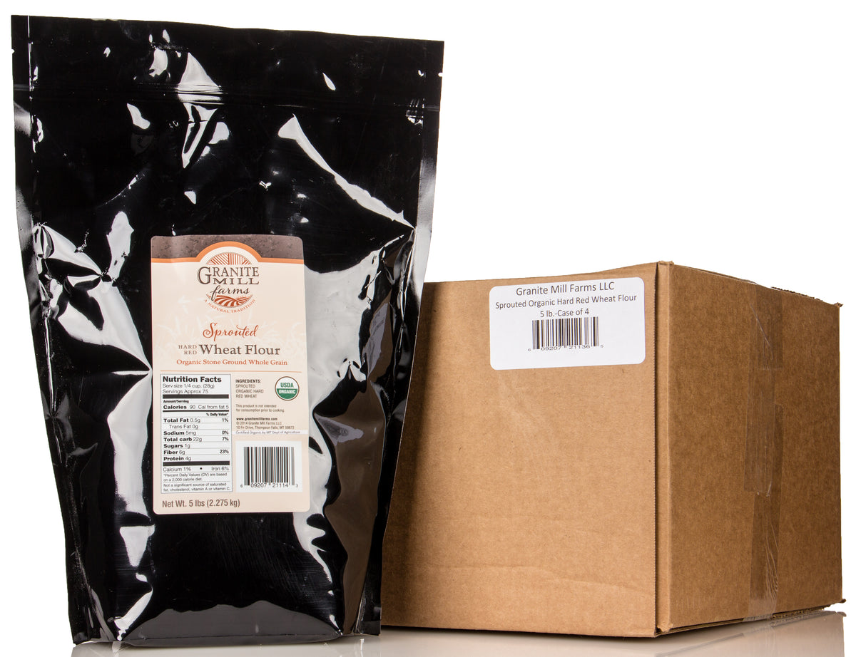 Hard Red Wheat Flour, Sprouted, Organic
