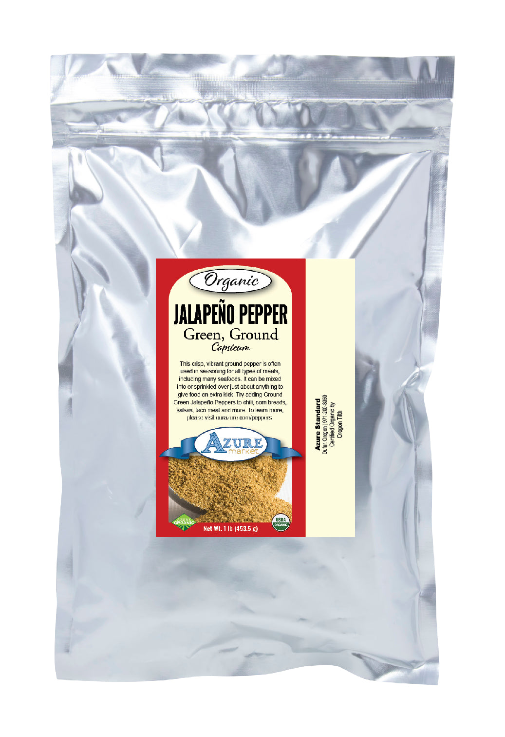 Green Jalapeno Pepper, Ground, Organic