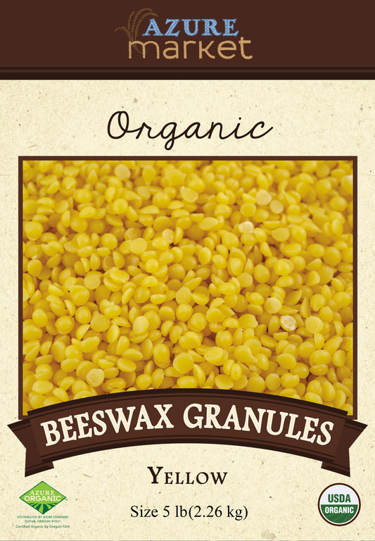 Beeswax Granules, Yellow, Organic