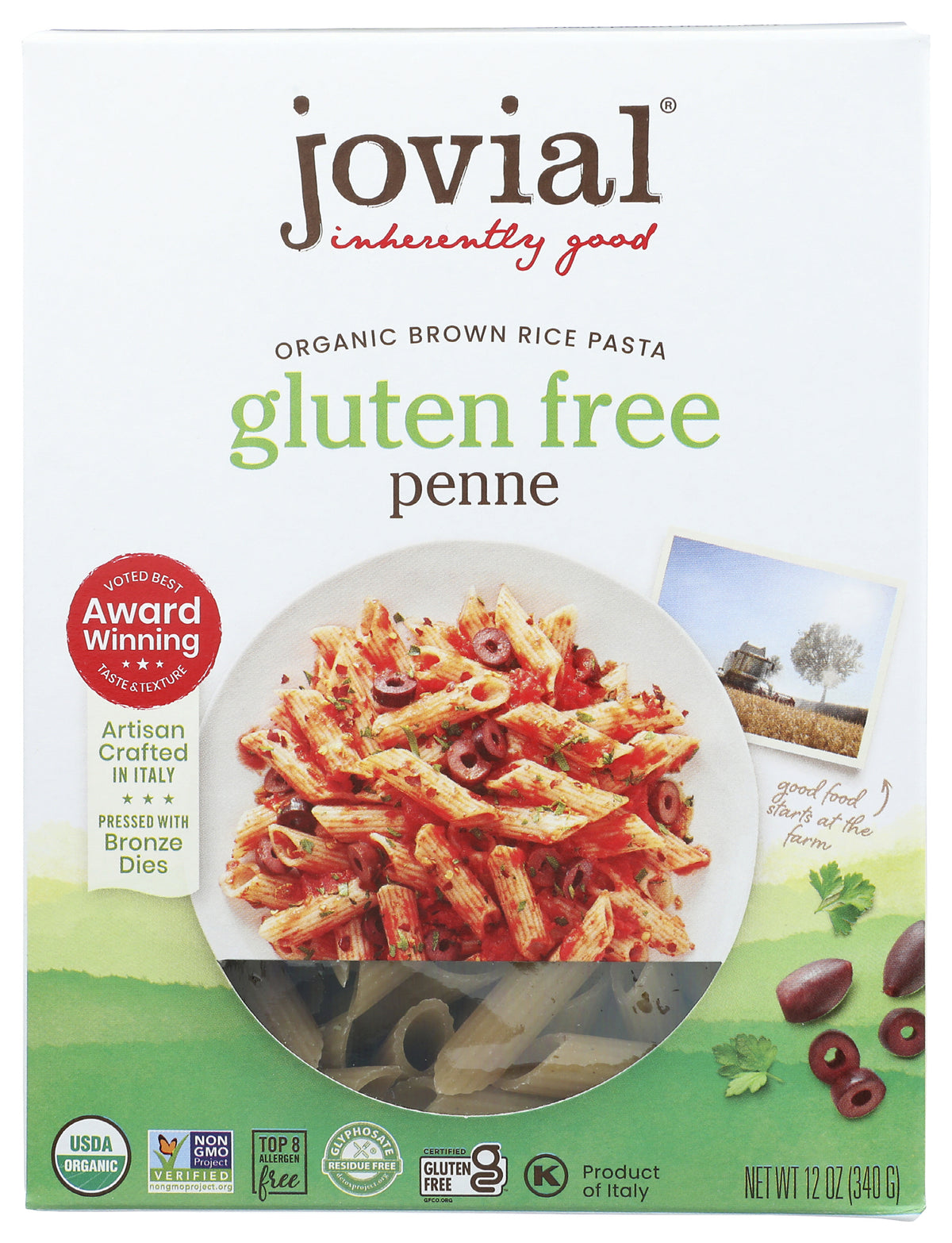 Pasta, Brown Rice, Penne, GF, Organic