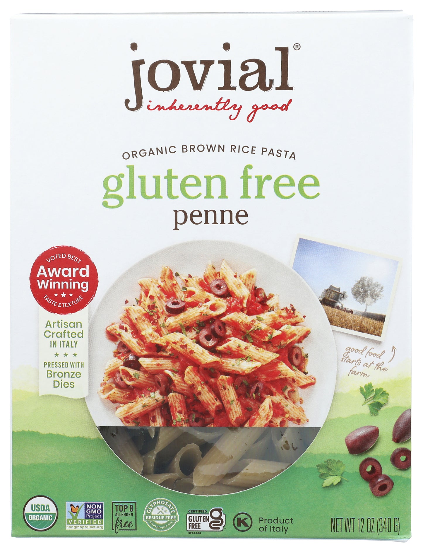 Pasta, Brown Rice, Penne, GF, Organic