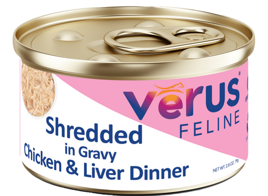 Cat Food, Canned, Shredded Chicken & Liver