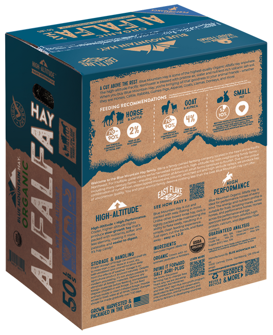 Alfalfa Hay, High Altitude Pacific Northwest, Organic