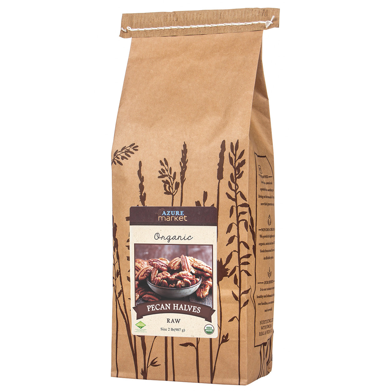 Pecans, Raw, Halves, Organic
