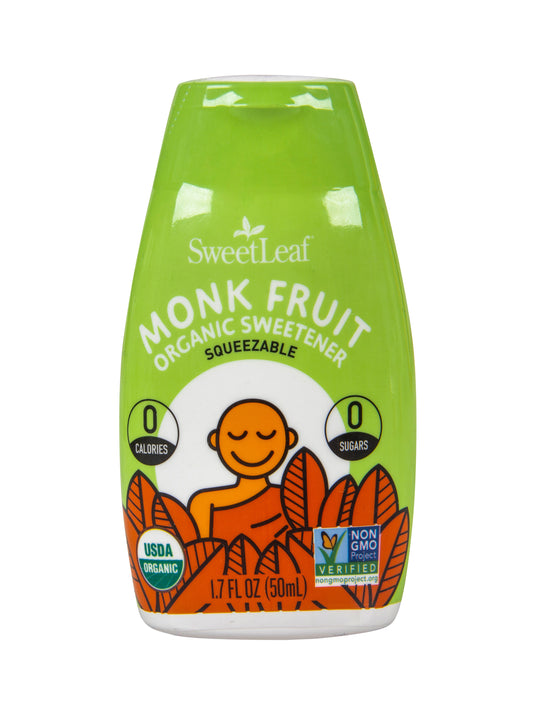 Monk Fruit Liquid Squeezable, Unflavored, Organic