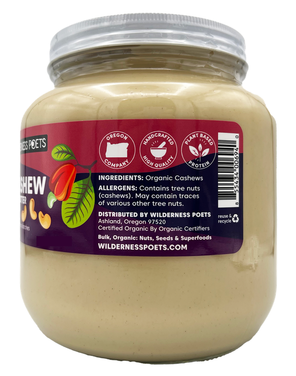Cashew Butter, Raw, Organic
