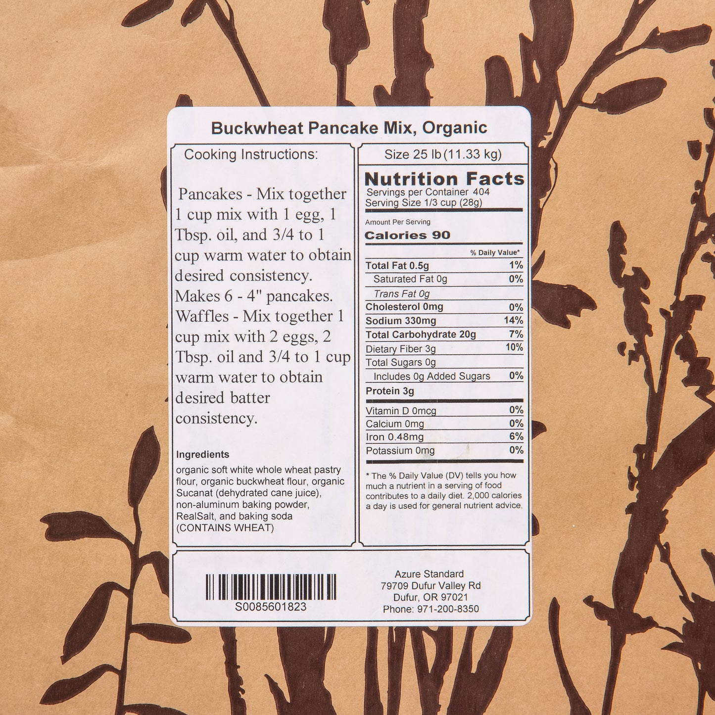 Buckwheat Pancake Mix, Organic