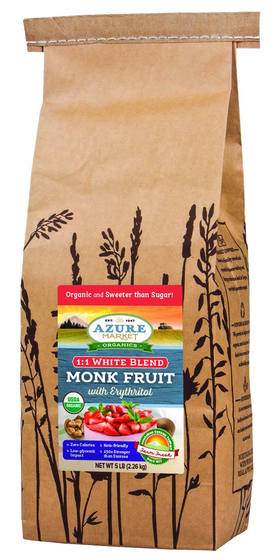 Monk Fruit, Erythritol 1:1 White Blend, Organic