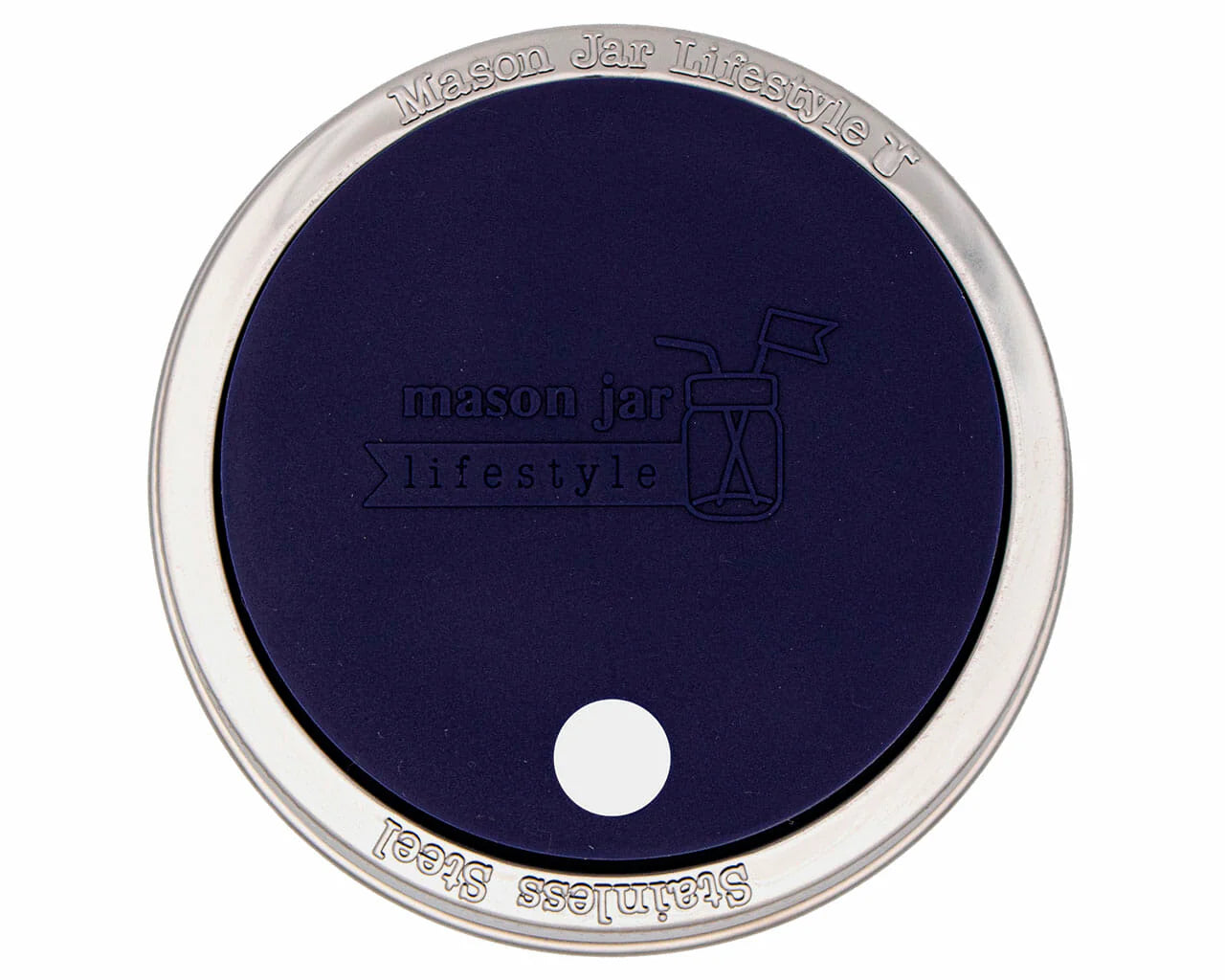 Silicone Straw, Hole Tumbler with Stainless Steel Band, Regular Mouth