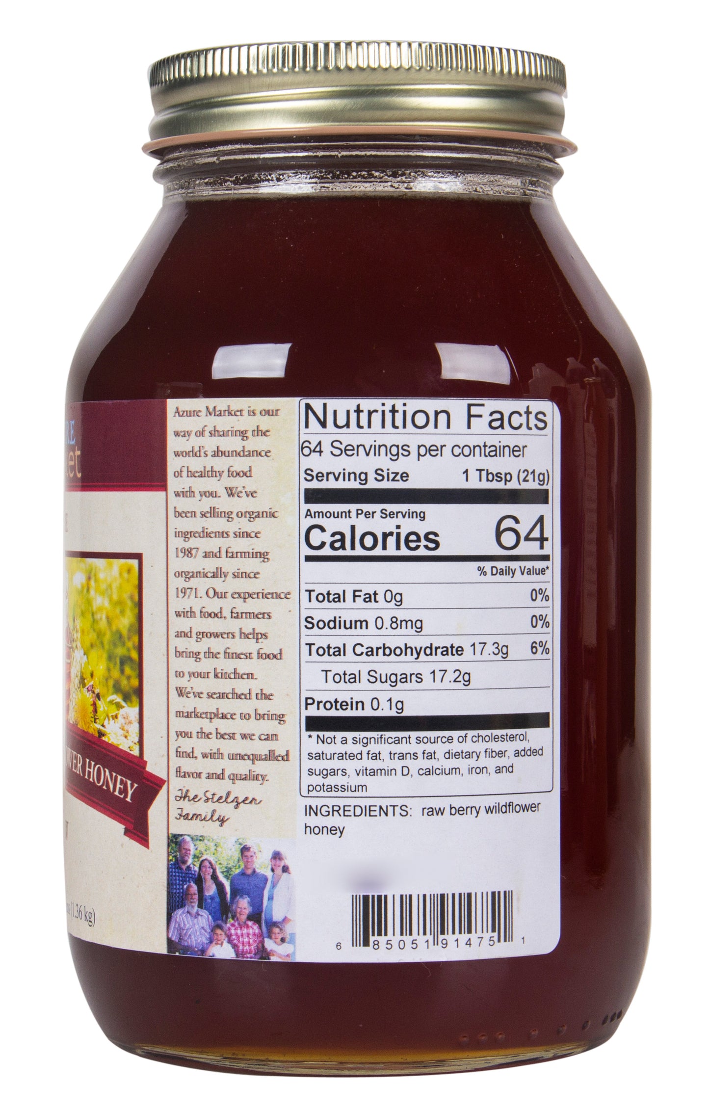 Honey, Raw, Berry/Wildflower